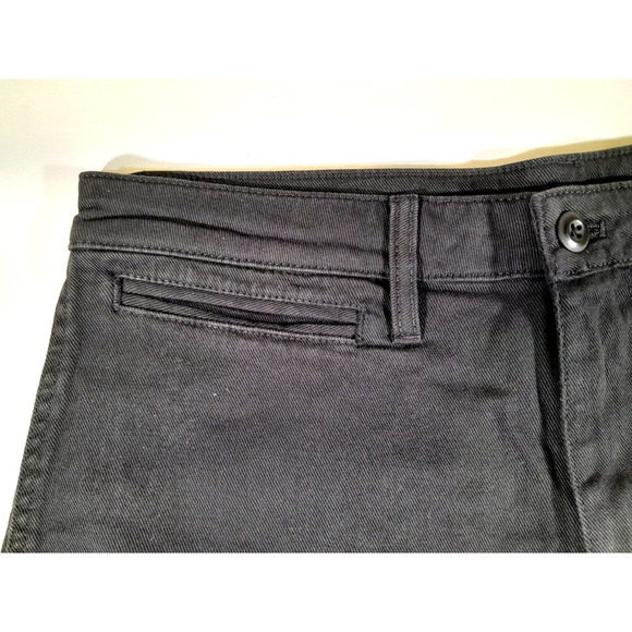 Quince Organic Stretch Cotton Twill Wide-Leg Crop Pant Black Size 32 NWT - Picture 3 of 13
